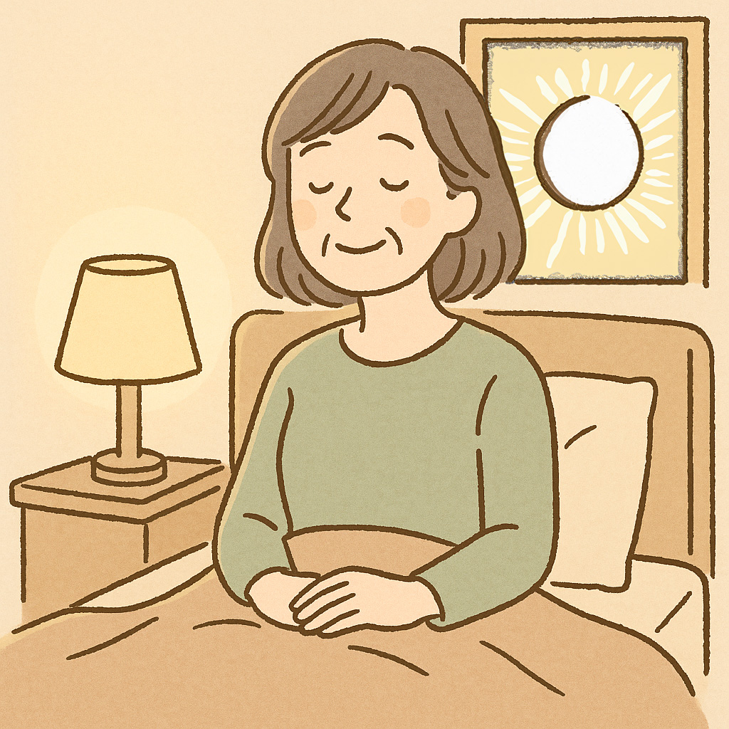 ぐっすり眠れた女性